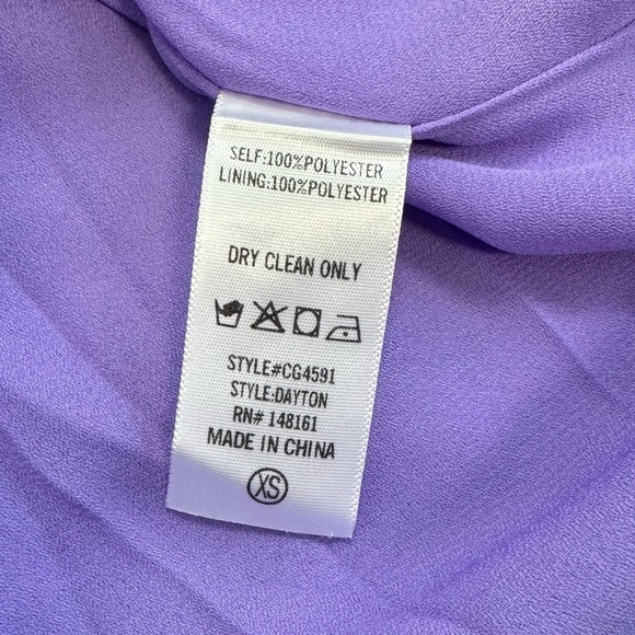 Buddy Love Dayton Strapless Maxi Dress Mermaid Ripple Purple Size XS - Picture 9 of 12